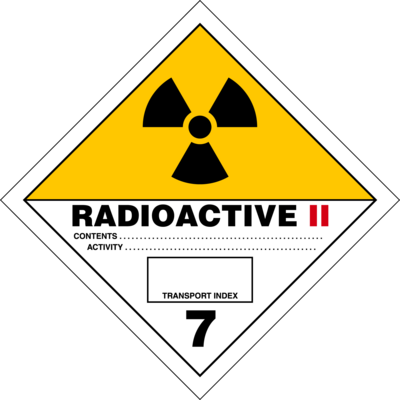 PLACARDS 7.2 YELLOW