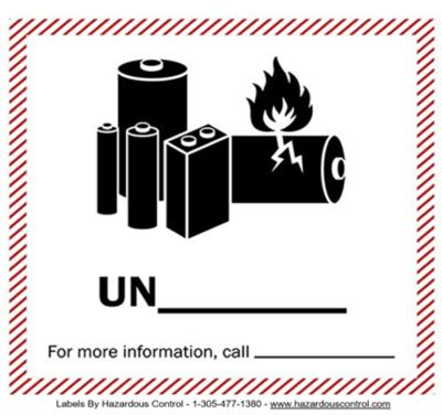 Label Lithium Battery