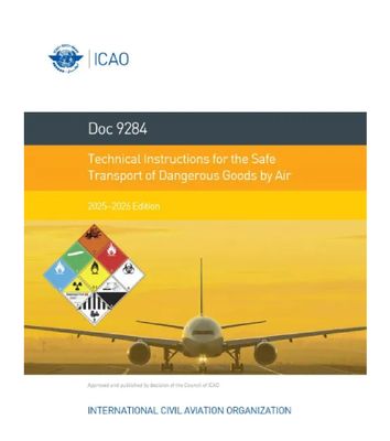 ICAO Technical Instructions for the Safe Transportation of Dangerous Goods Supplement, English, 2025-2026