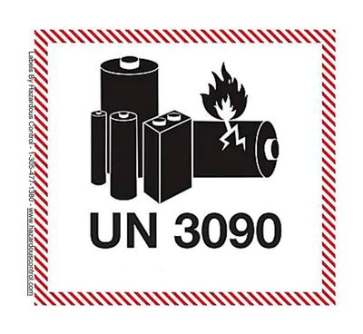 Label Lithium Battery UN3090 (2025)