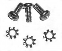 SCREW AND WASHER SET-REAR COMPARTMENT LATCH RETAINER-3 EACH-68-E79 (#E12557) 1D3
