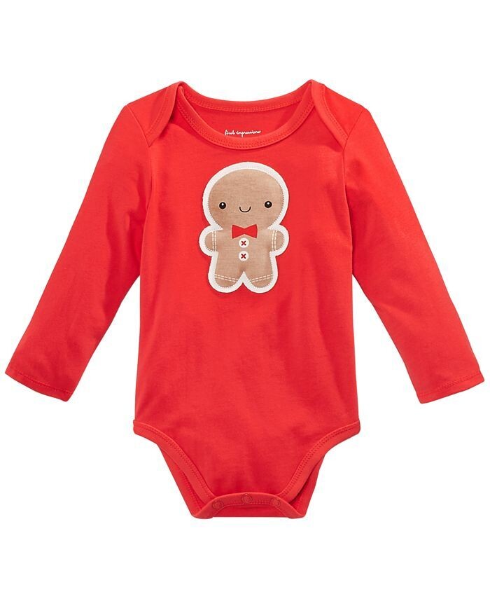 First Impressions Baby Boys Gingerbread Bodysuit