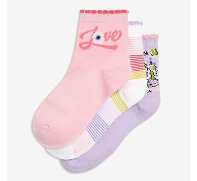Joe Fresh Girls 3-Pack Socks