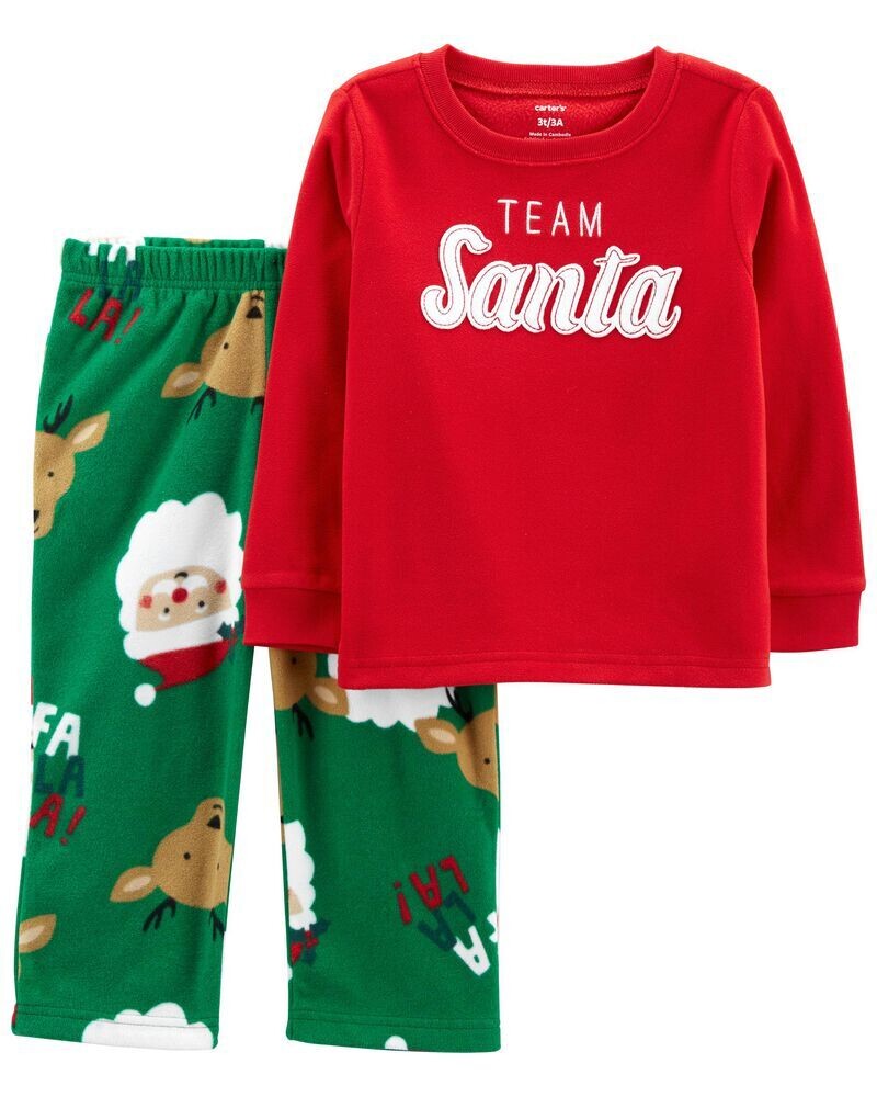 Original Carter's 2-Piece Santa Fleece PJs