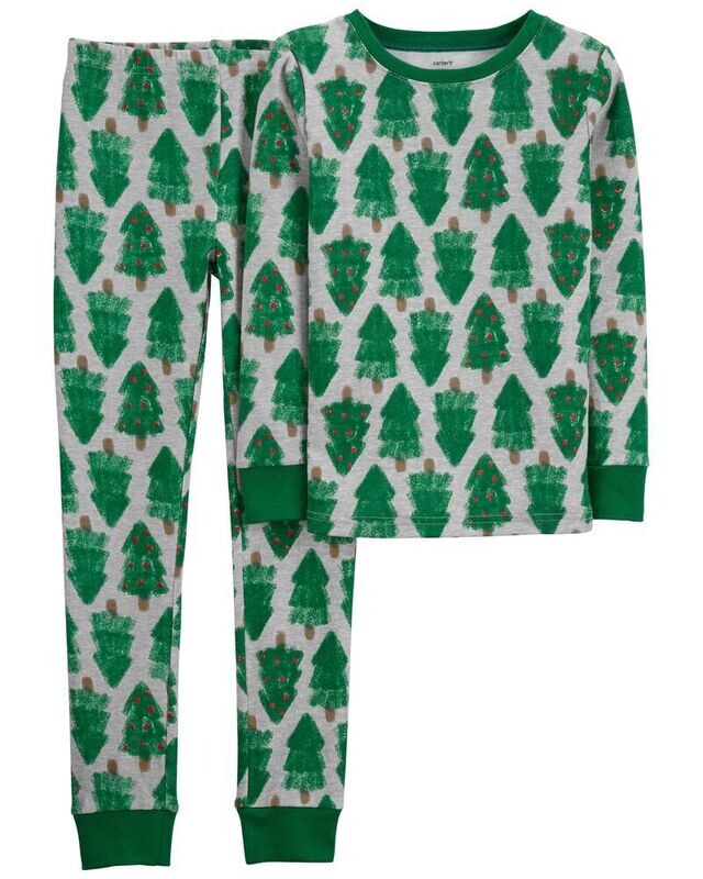Original Carter&#39;s 2-Piece Christmas Tree 100% Snug Fit Cotton PJs