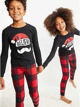 Old Navy Unisex Holiday Cotton 2-Piece PJs
