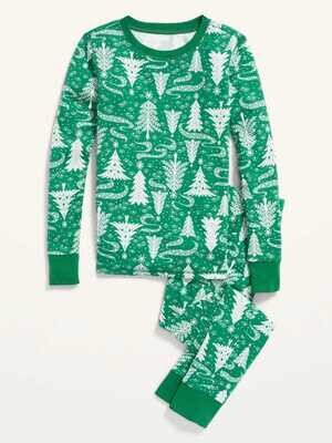 Old Navy Holiday Matching Graphic Unisex Snug-Fit Pajama Set