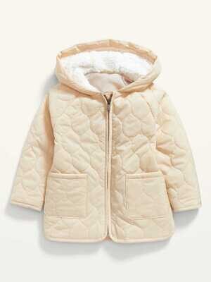 Old Navy Toddler Girls Hooded Quilted Jacket