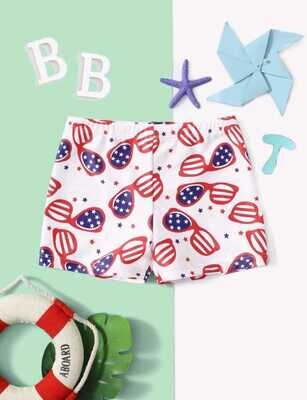 Baby Boy Star Print Swim Shorts