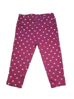 Original Carter's Baby Girl Heart Printed Leggings (New Without Tag)