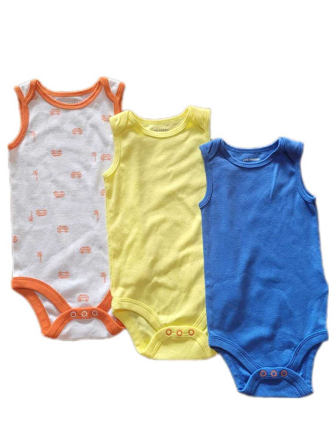 Joe Fresh Baby Boys 3-Pack Bodysuit Set