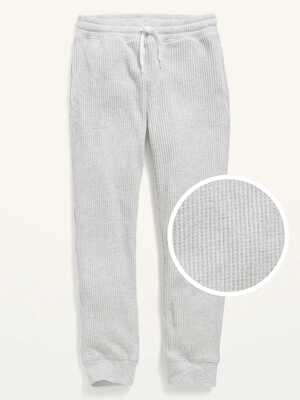 Old Navy Textured Unisex Thermal-knit Jogger Sweatpants