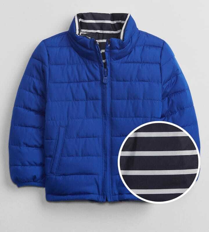 Gap Toddler Boys Cold Control Reversible Puffer Jacket