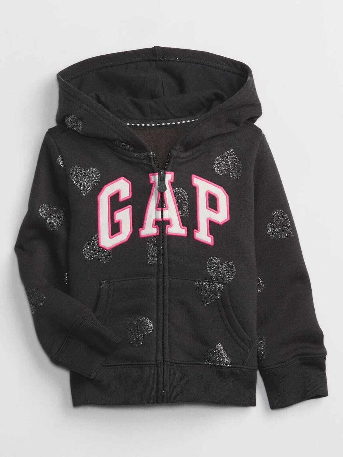 Gap Girls Logo Fleece Zip-Up Hoodie