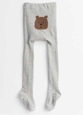 GAP Toddler Unisex Cable-Knit Bear Graphic Tights