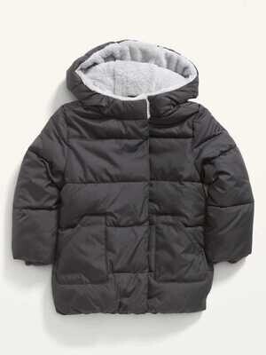 Old Navy Toddler Unisex Hooded Long Frost-Free Puffer Jacket