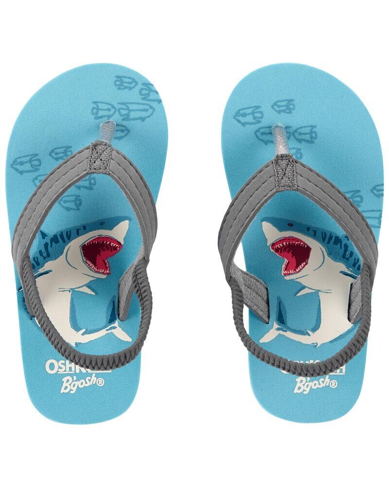 Oshkosh Boys Shark Flip Flops Sandals