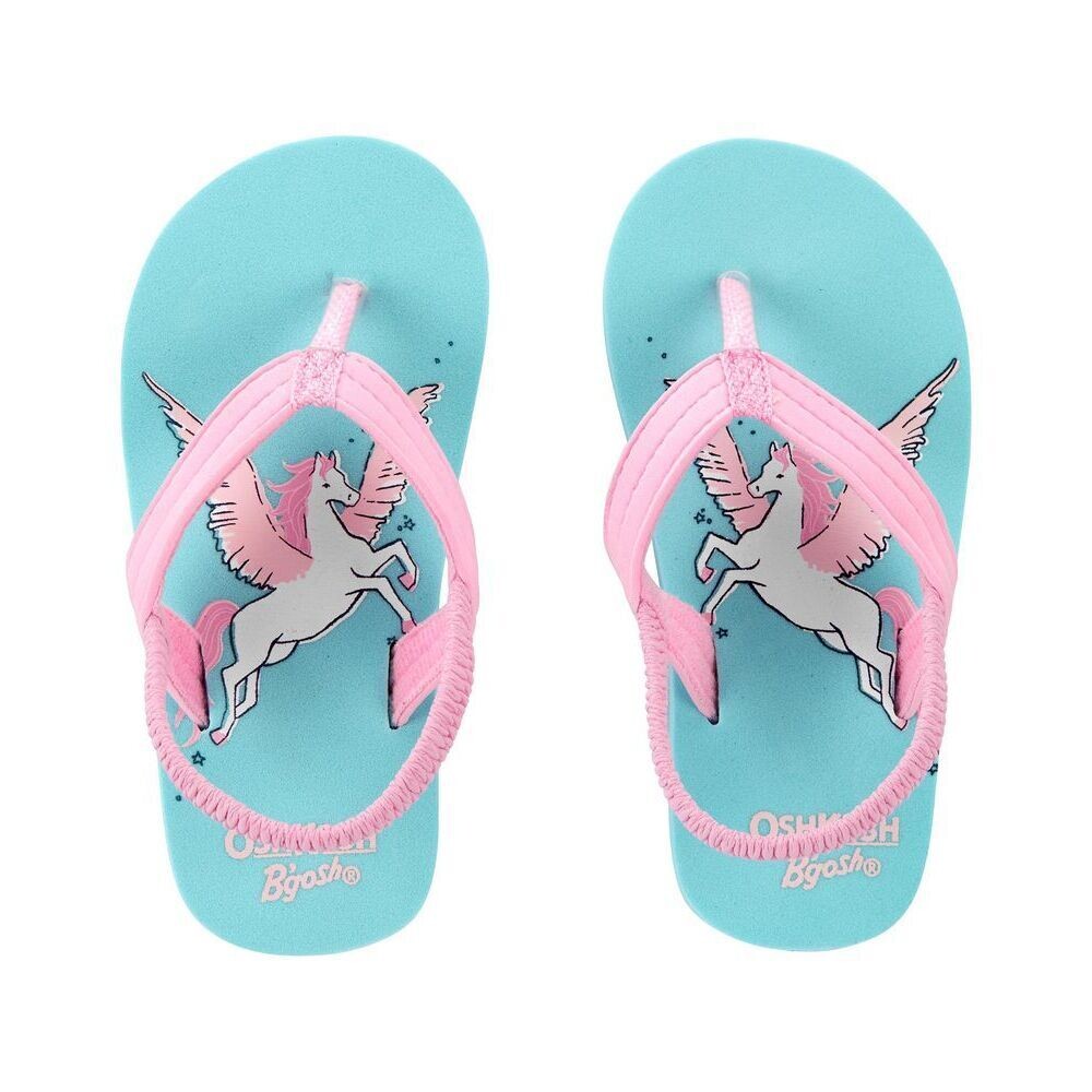 Oshkosh Girls Unicorn Flip Flops Sandals