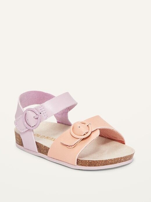 Old Navy Baby Girls Colo-Blocked Double-Strap Sandals