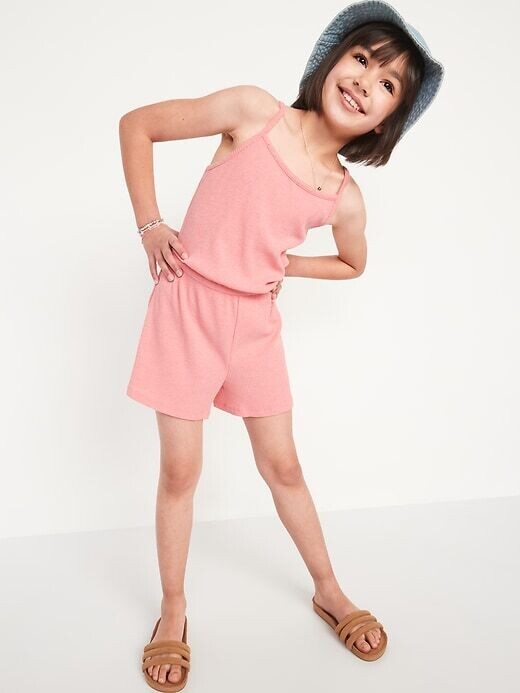 Old Navy Girls Rib-Knit Cami Romper