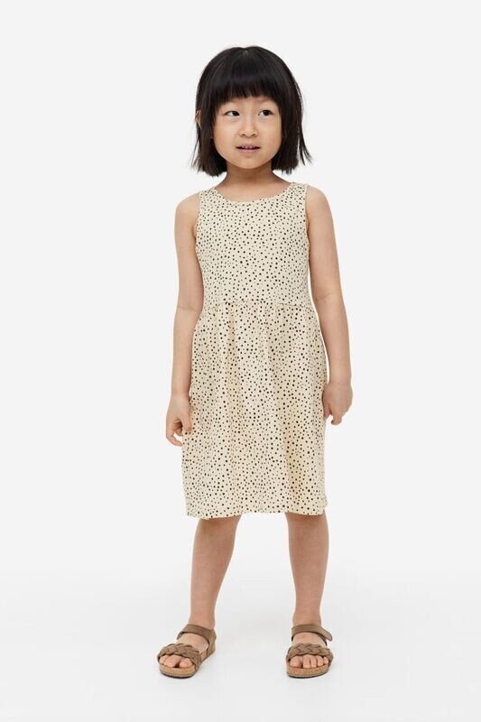 H&amp;M Girls Patterned Cotton Dress