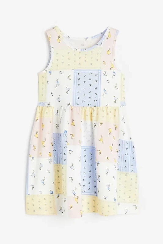 H&amp;M Girls Patterned Cotton Dress