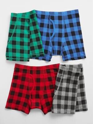 GAP Boys Kids Plaid Boxer Briefs