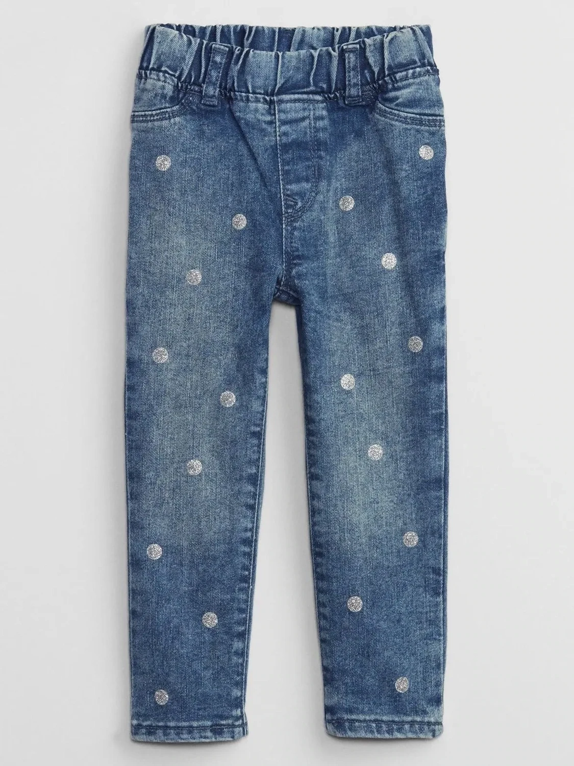 GAP Print Pull-On Ankle Jeggings with Washwell Glitter Dot Print