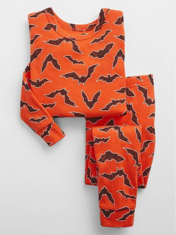 Gap 100% Organic Cotton Bat Print PJ Set
