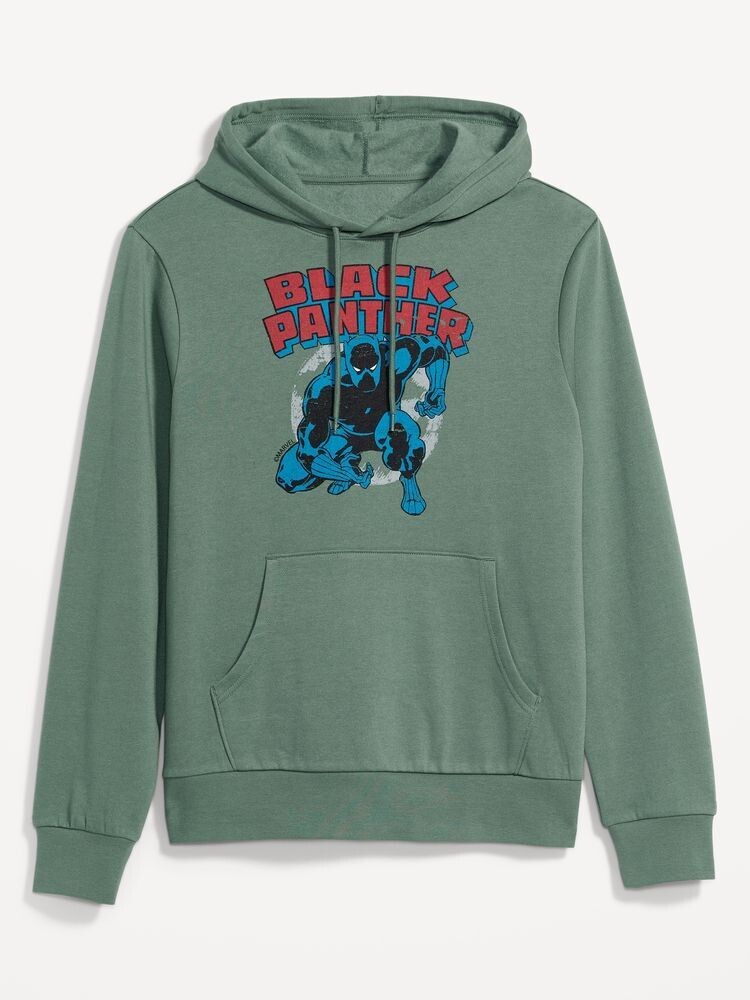 Old Navy Boys Fleece Black Panther Hoodie, Size: 6-7Y, Color: Green