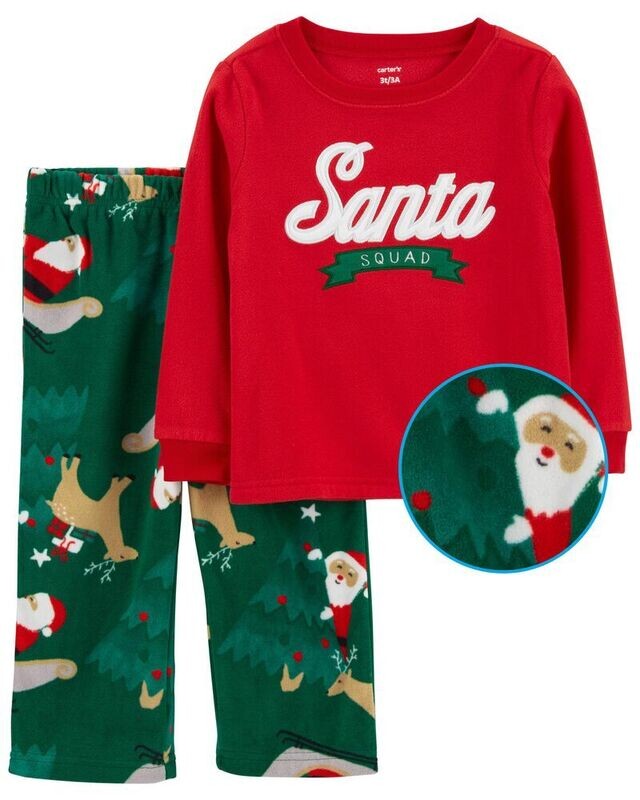Original Carter&#39;s 2-Piece Santa Fleece PJs