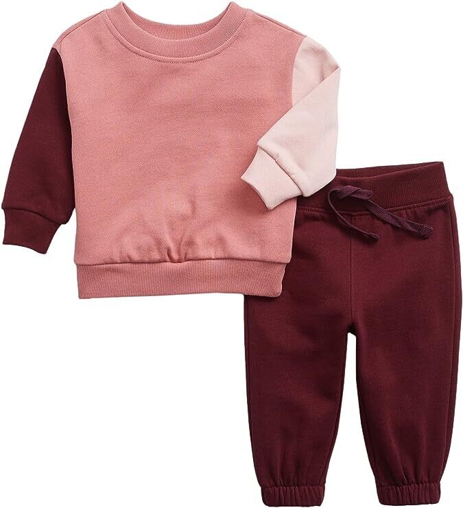 GAP Baby Fleece Color Block Outfit Set