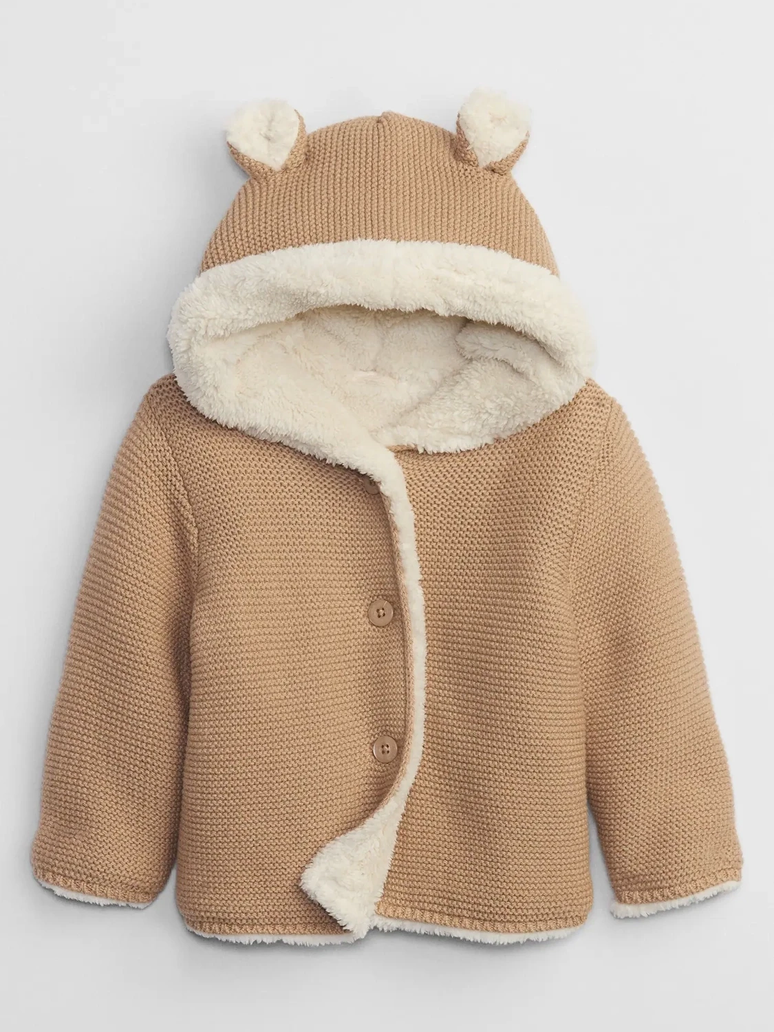 GAP Baby Sherpa-Lined Cardigan