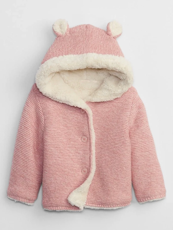 GAP Baby Sherpa-Lined Cardigan