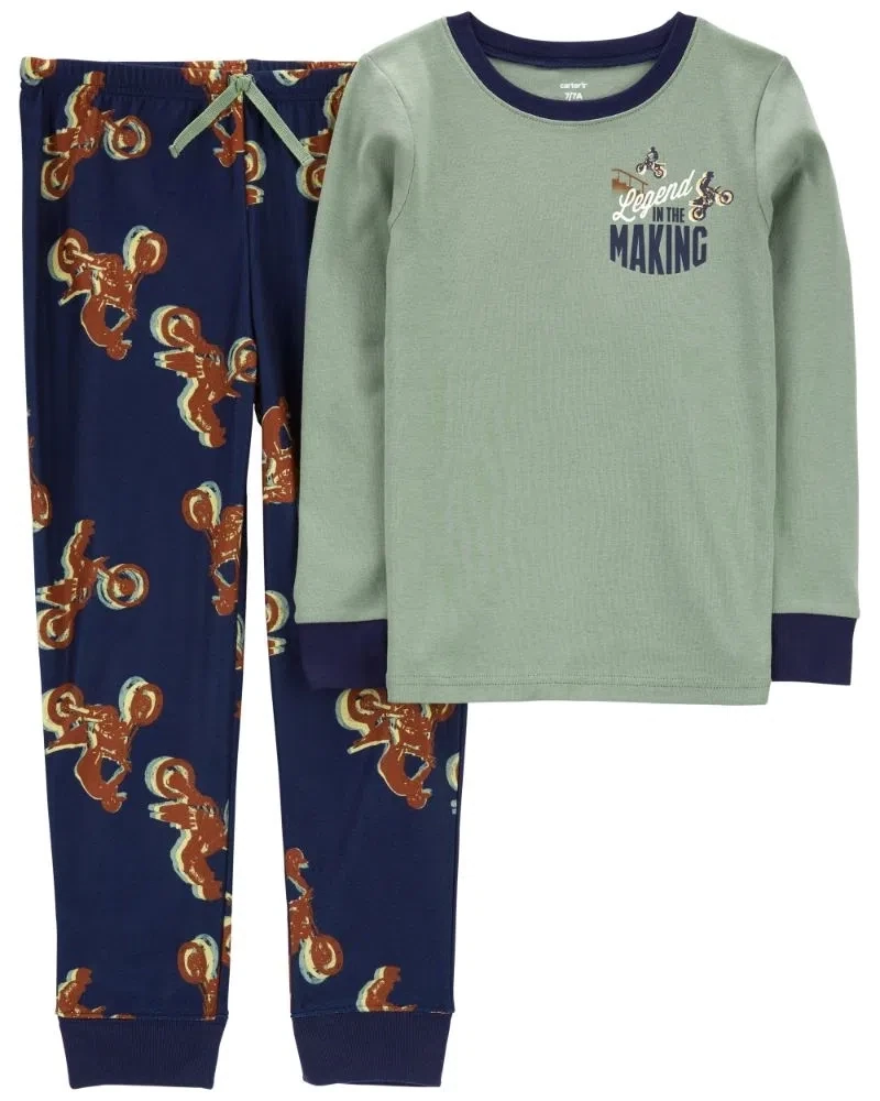 Original Carter&#39;s Boys Cotton &amp; Fleece 2-Piece Pajama Set
