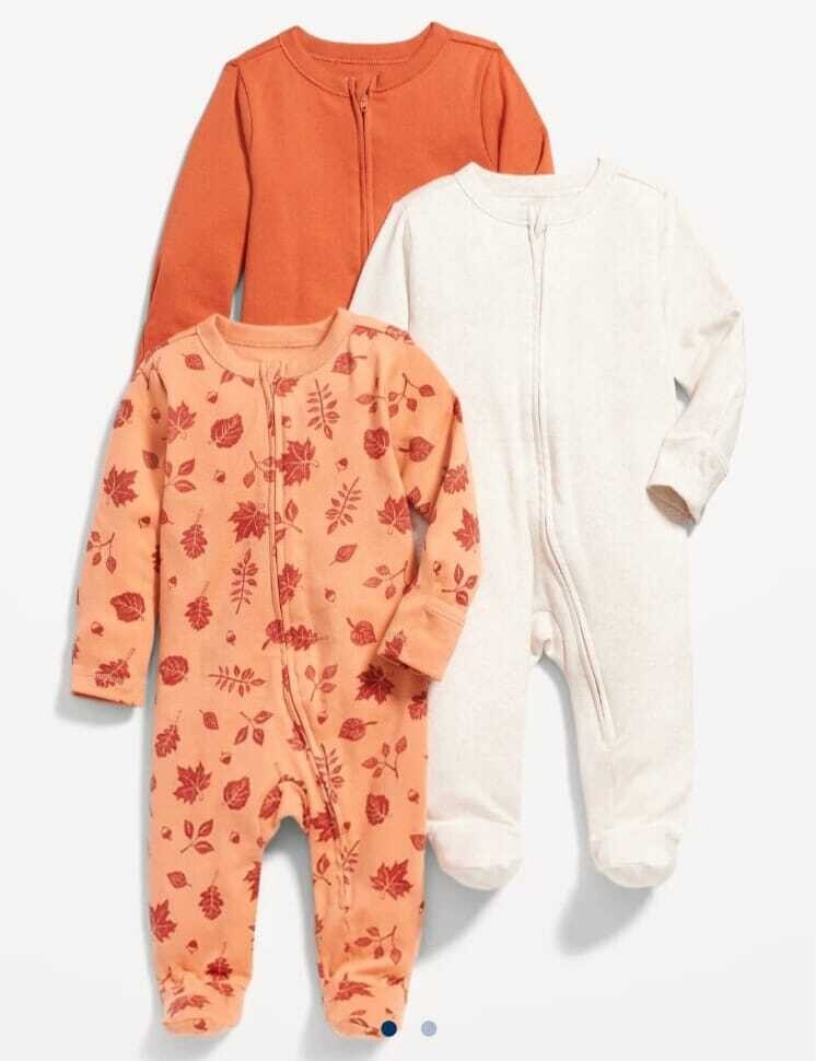 Old Navy Baby Unisex 3-Pack Cotton Overall Set