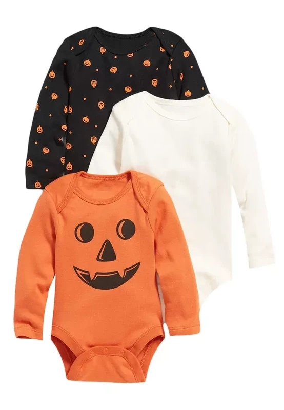 Old Navy Unisex Baby 3-Pack Long-Sleeve Bodysuit Set