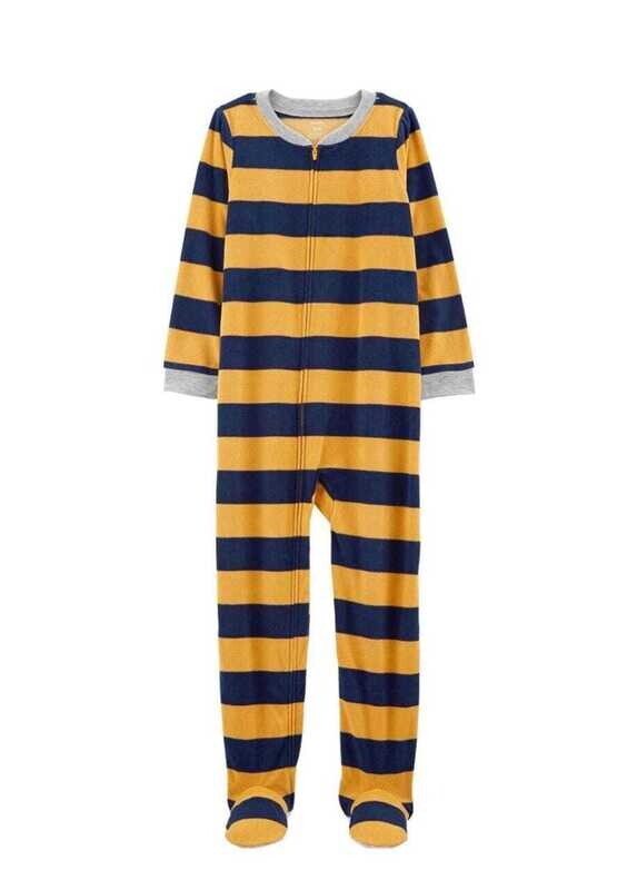 Original Carter&#39;s Big-Boys&#39; 1 Pc Micro Fleece Footed Overall