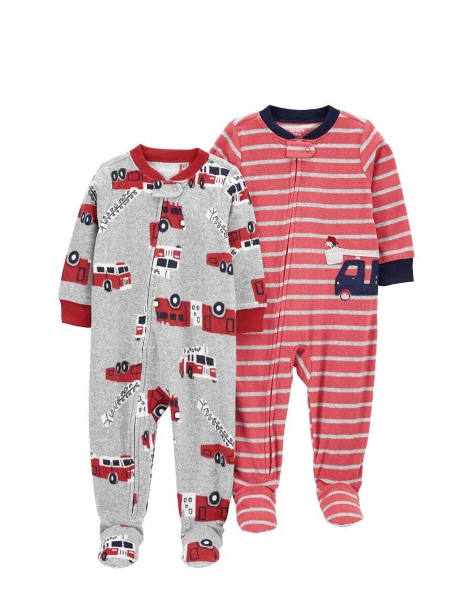 Original Carter&#39;s Boys 2-Pack Fleece Overall