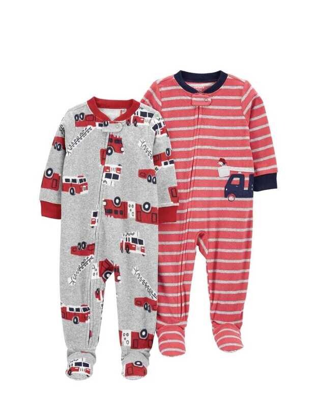 Original Carter&#39;s Boys 2-Pack Fleece Overall