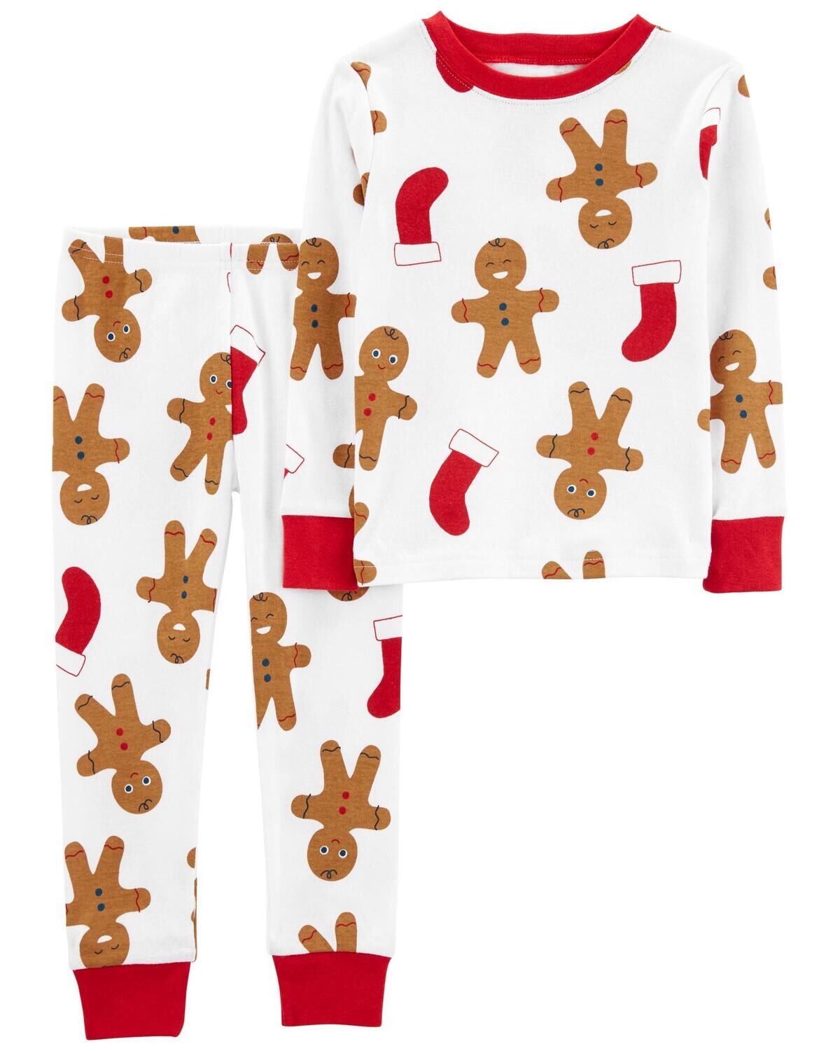 Original Carter's 2-Piece Holiday 100% Snug Fit Cotton PJs