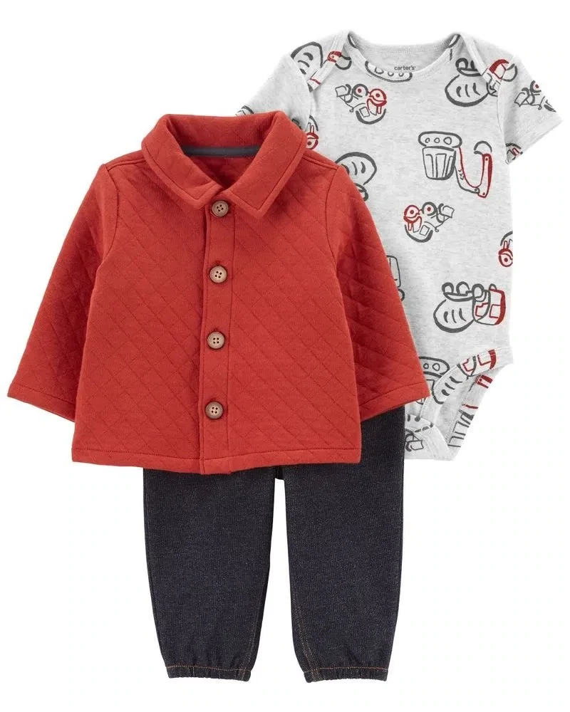 Original Carter&#39;s Baby Boys 3-Piece Cardigan Set