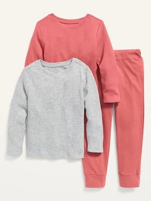 Old Navy Unisex Solid Thermal-Knit T-Shirt and Jersey Leggings Set