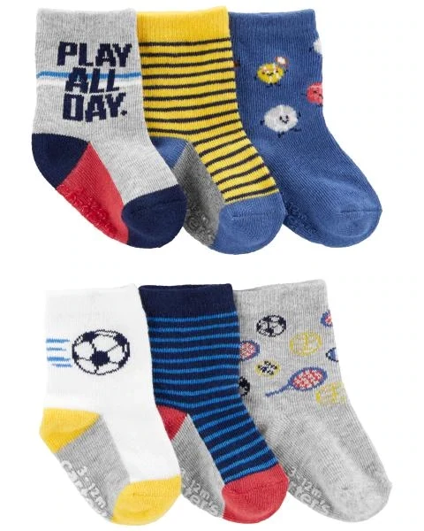 Original Carter's Baby 6-Pack Sports Socks