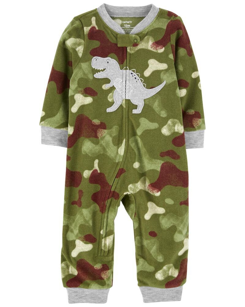 Original Carter&#39;s Baby 1-Piece Dinosaur Fleece Footless Pajamas