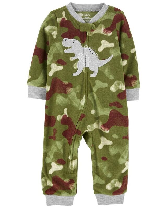 Original Carter&#39;s Baby 1-Piece Dinosaur Fleece Footless Pajamas