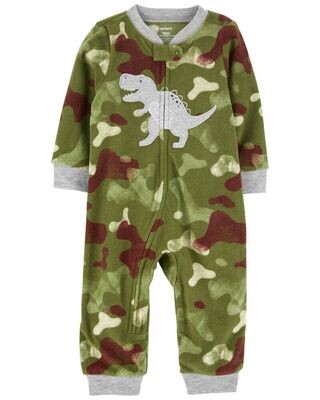 Original Carter's Baby 1-Piece Dinosaur Fleece Footless Pajamas