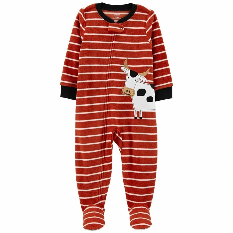 Original Carter&#39;s Cow Fleece Footie Overall