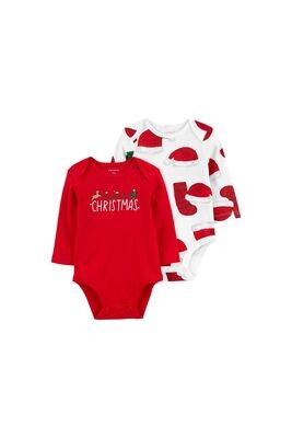 Original Carter's Baby Unisex Christmas 2-Pack Bodysuits