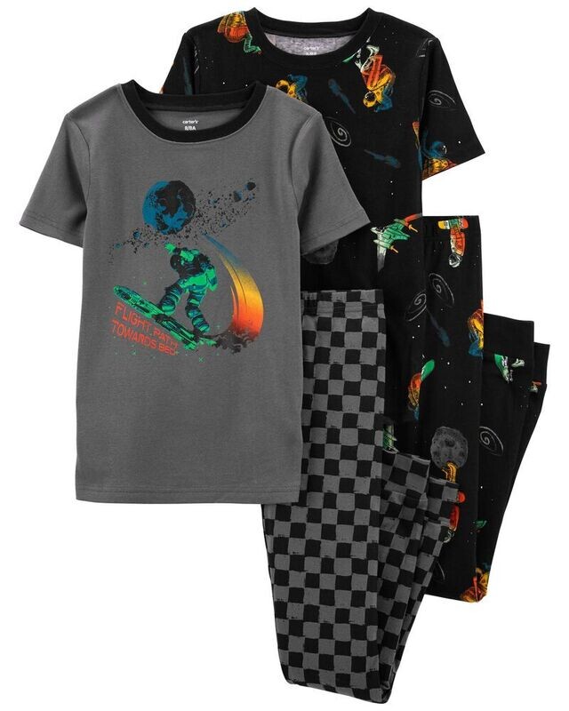 Original Carter&#39;s Boys 4-Piece 100% Snug Fit Pajama Set